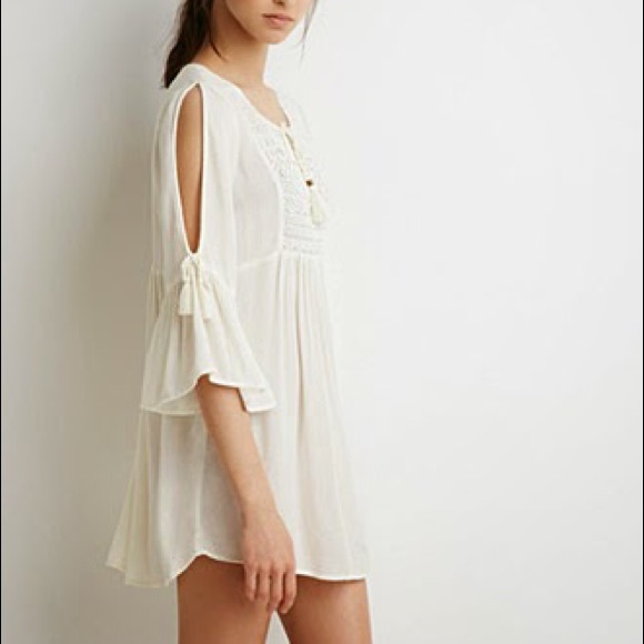 Forever 21 pleated shift dress with open slit arms - Picture 5 of 5